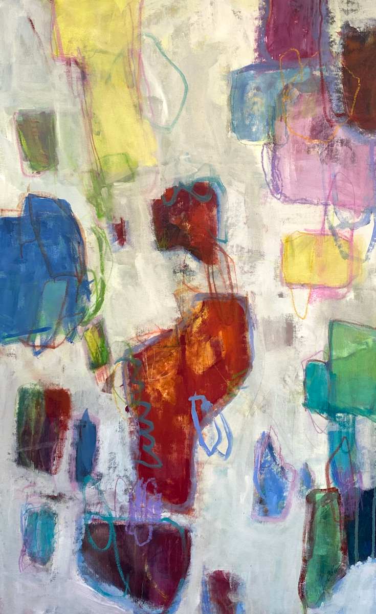 Jumbled I - 52 x 32 in