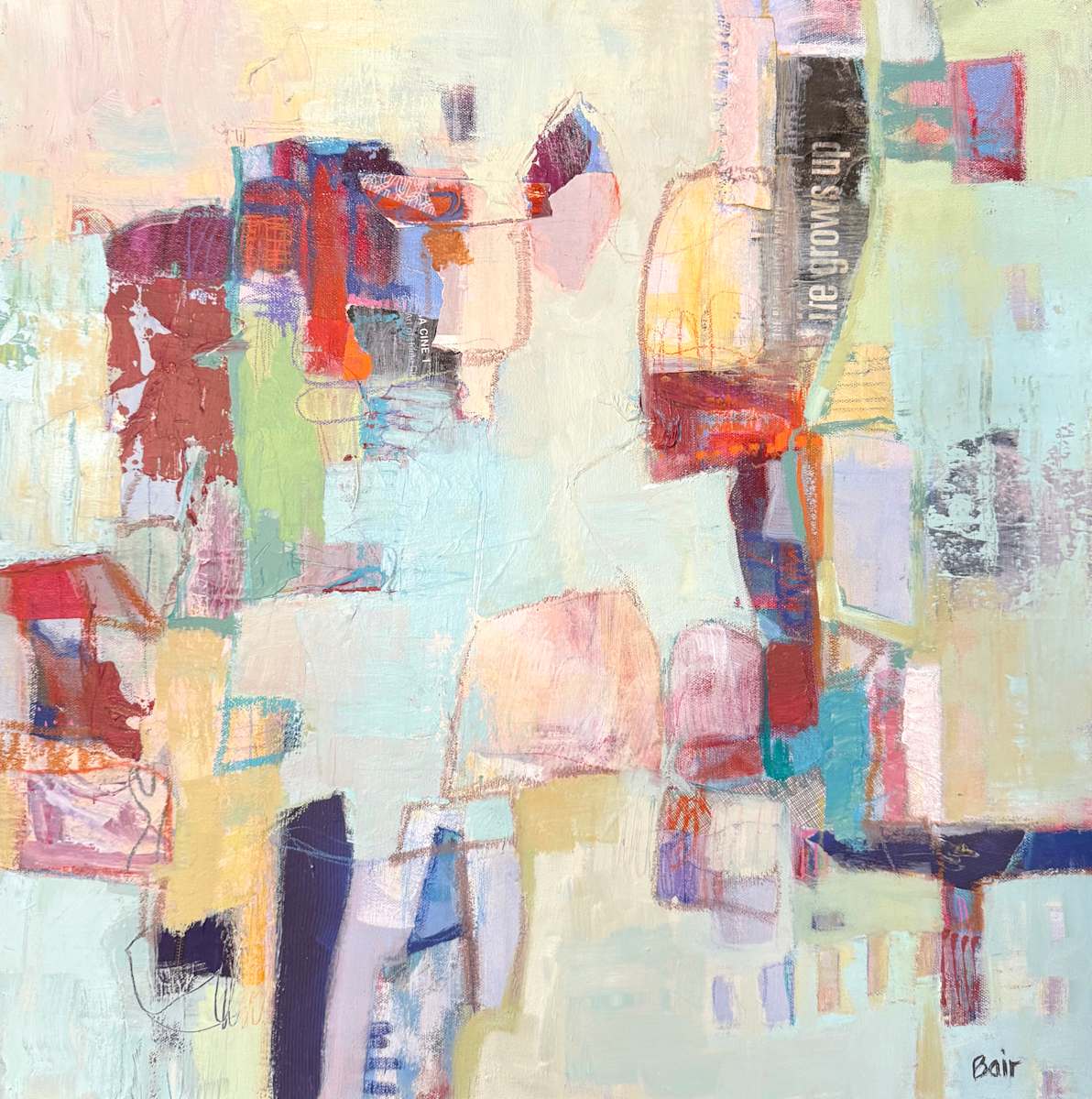 Life Grows Up - 24 x 24 in