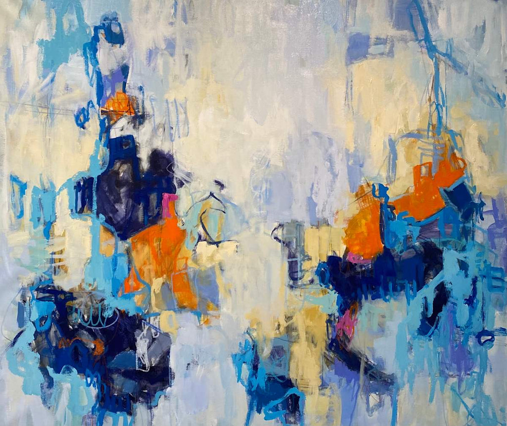 Summer Reaction - 52 x 60 in