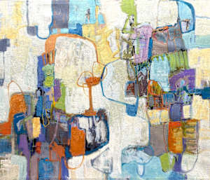 Shaken Not Stirred - 44 x 52 in